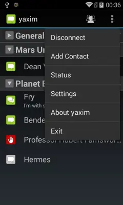 yaxim android App screenshot 5